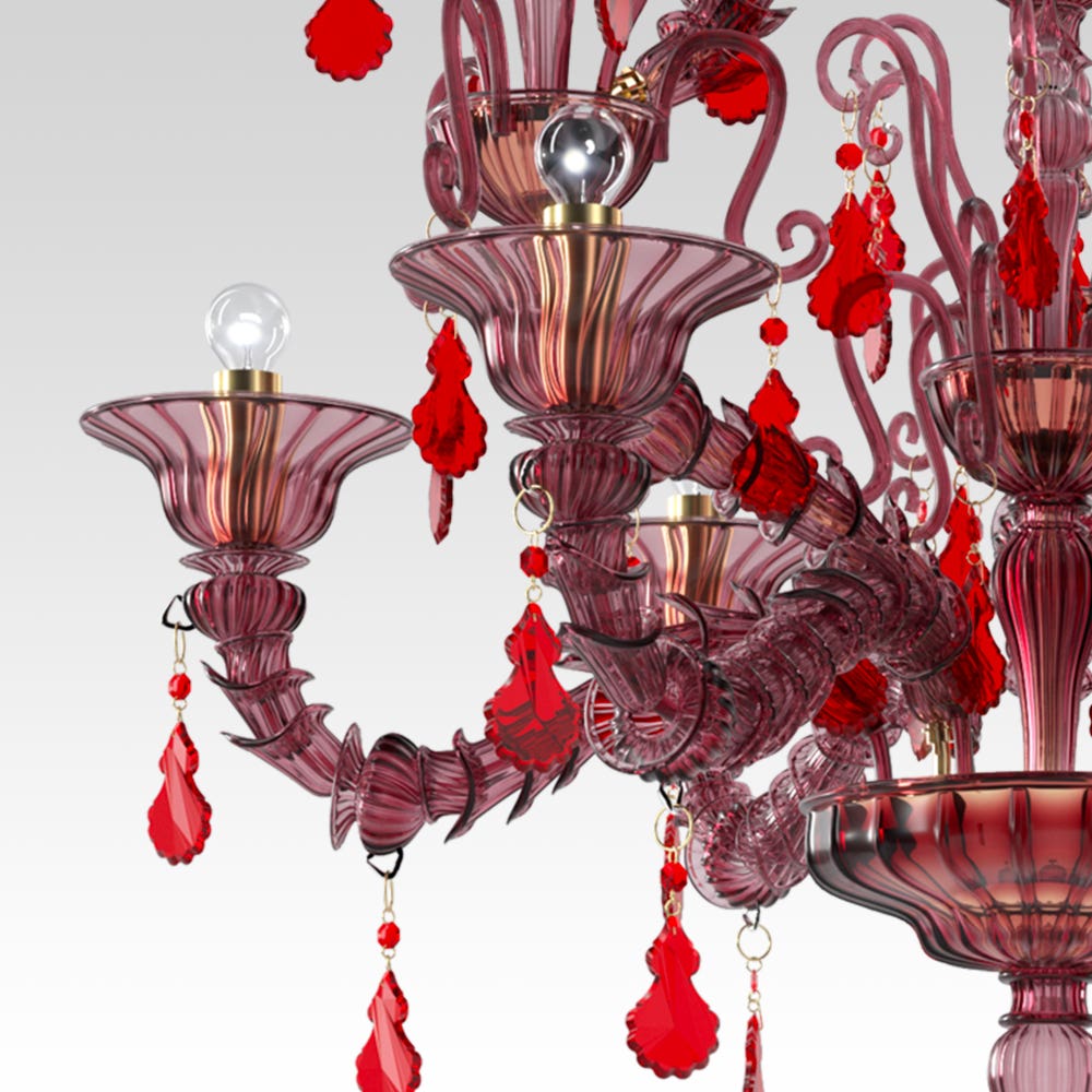 lustre Murano, lustres Murano, lustre en verre de Murano, chandelier Murano